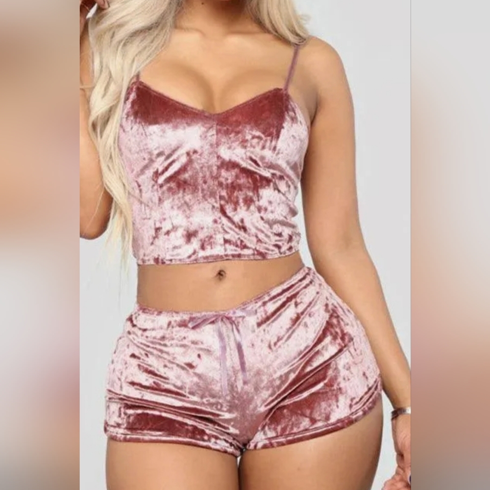 Women's Velvet two-piece Pajama set